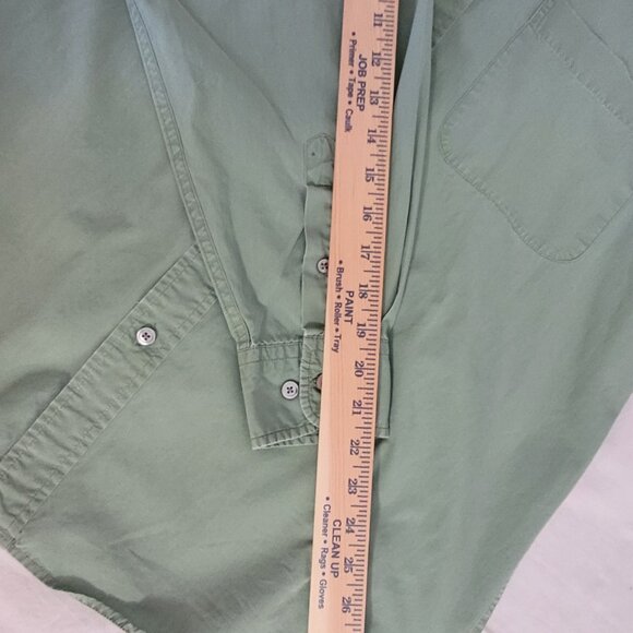 Gap Green Womens Button Long Sleeve Shirt  Size M - Picture 14 of 15